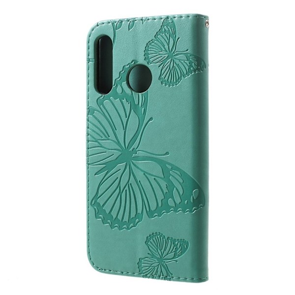 Butterfly läder Huawei P30 Lite fodral - Grön Grön