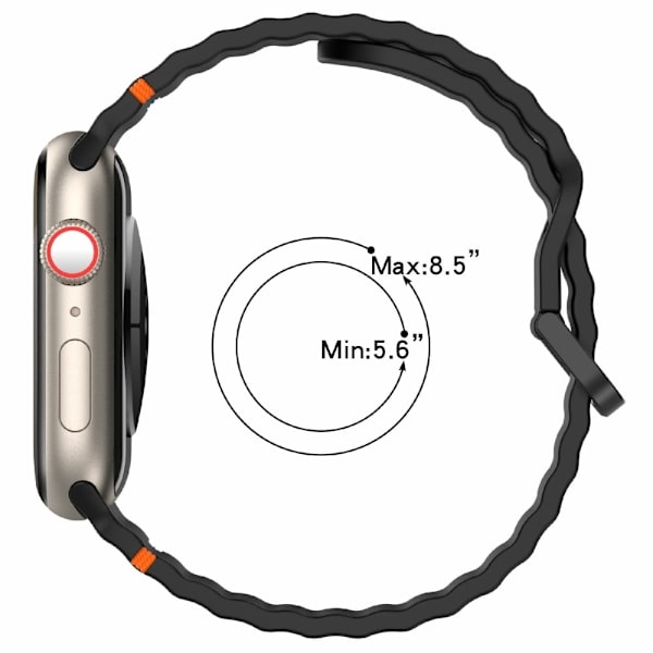 Silikonerem til Apple Watch Series 41mm - 40mm - 38mm bånd - Grå Silver grey