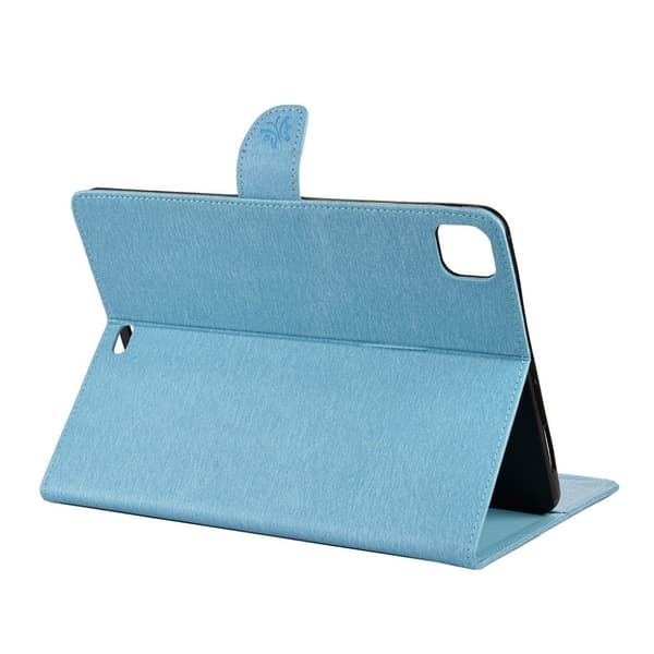 iPad Pro 11 Inch (2020) Butterfly Imprint Lær Flippetui - Blå Blue