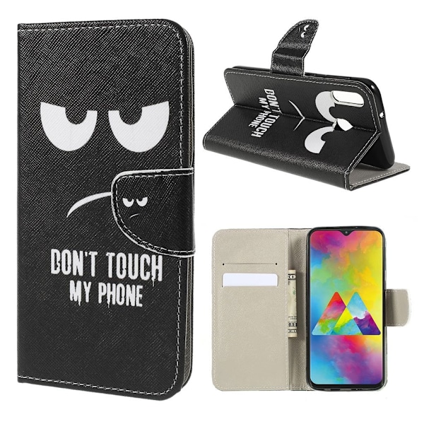 Wonderland Samsung Galaxy M20 etui - Do Not Touch My Phone Black