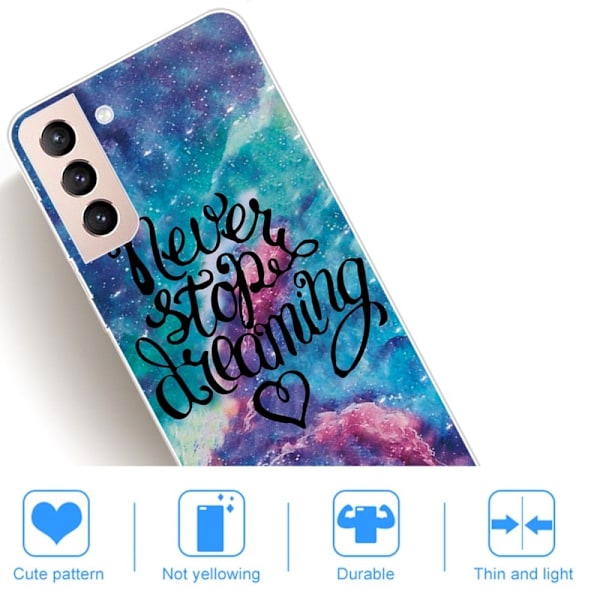 Deco Samsung Galaxy S22 Plus Suojakotelo - Never Stop Dreaming Multicolor