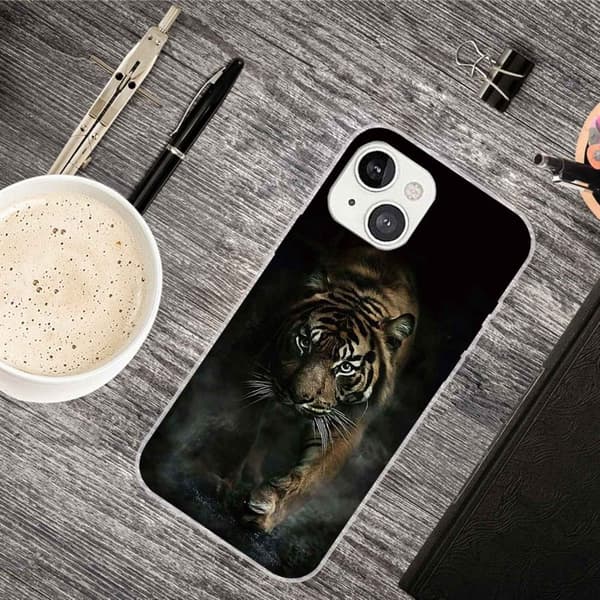 Deco iPhone 14 Plus deksel - Tiger Black