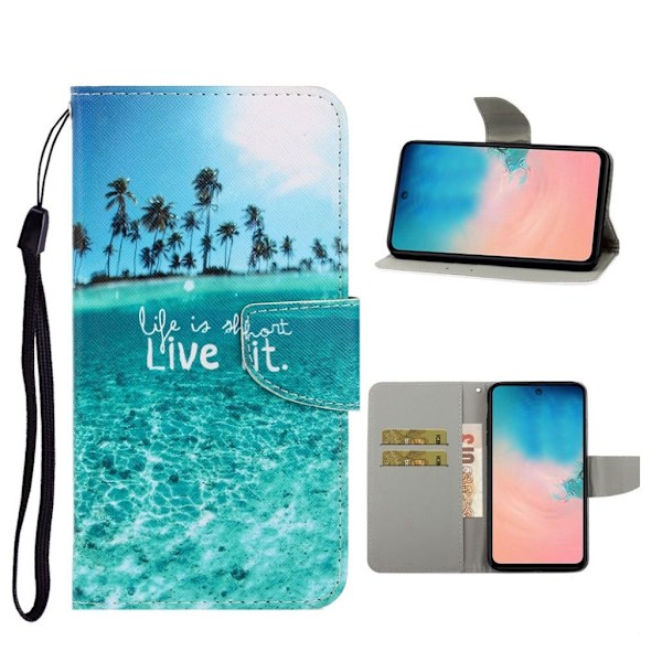 Wonderland Samsung Galaxy S20 etui - Bølge Blue