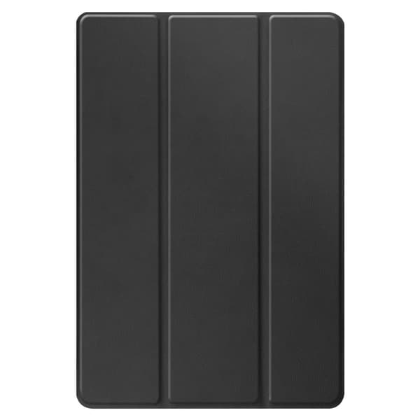 Litchi trefoldig lærveske for Amazon Fire HD (2021) - Svart Black