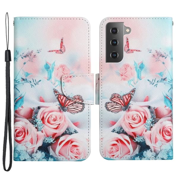 Wonderland Samsung Galaxy S22 flip etui - Rose Multicolor