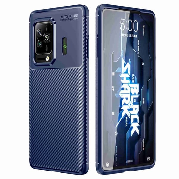 Carbon Shield Xiaomi Black Shark 5 / Xiaomi Black Shark 5 Pro skal - Blå Blå