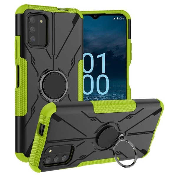 Kickstand-cover med magnetisk plade til Nokia G100 - Grøn Green