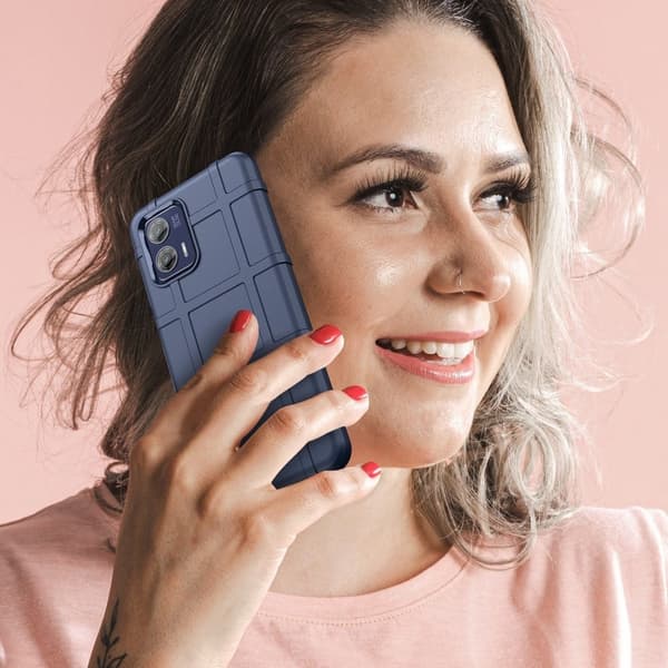 Rugged Shield Suojakotelo Motorola Moto G73 - Sininen Blue