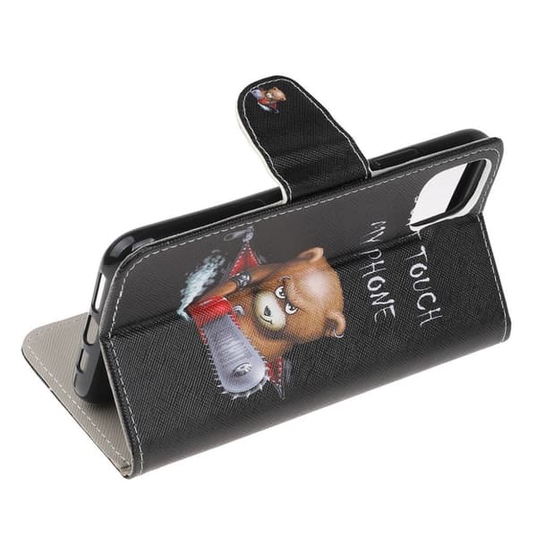 Wonderland iPhone 11 Pro veske - Sint bamse og advarsel Black