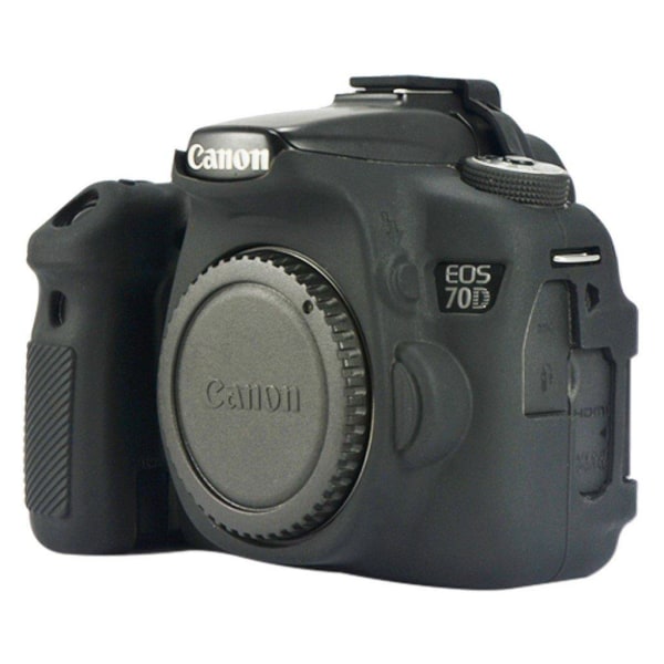 Canon EOS 7D silikoninen kamerakotelo - Musta Black