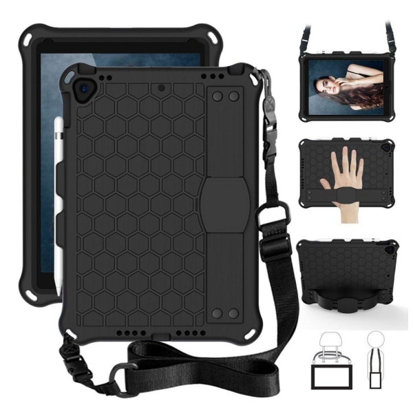 iPad 10.2 (2019) honeycomb EVA hybrid case - Black Svart