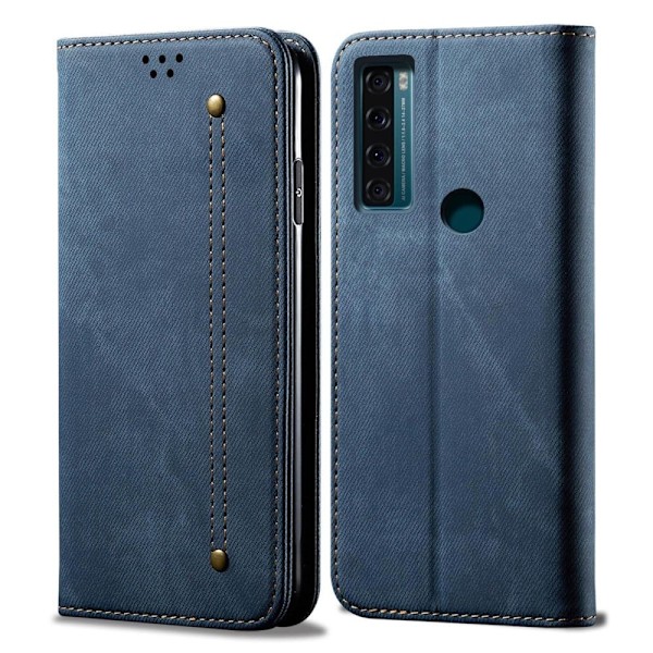 Jeans Tcl 20 Se Flip Etui - Blå Blue