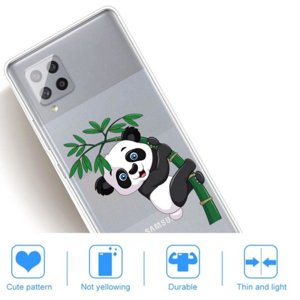 Deco Samsung Galaxy A42 5G kotelot - Panda White