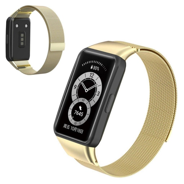 Honor Band 6 stainless steel watch strap - Gold Guld