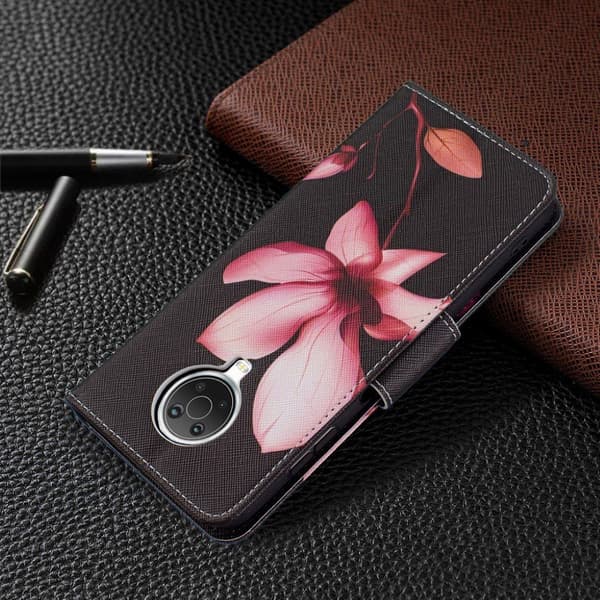 Wonderland Nokia G20 Flippetui - Livlig Blomst Black