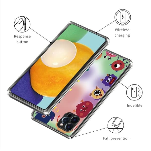 Deco iPhone 16 Pro deksel - Monstre Multicolor