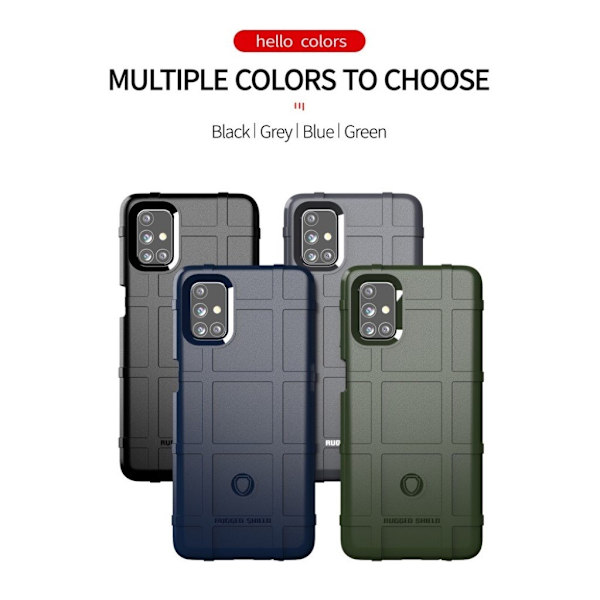 Rugged Shield Samsung Galaxy M31s cover - Grøn Green