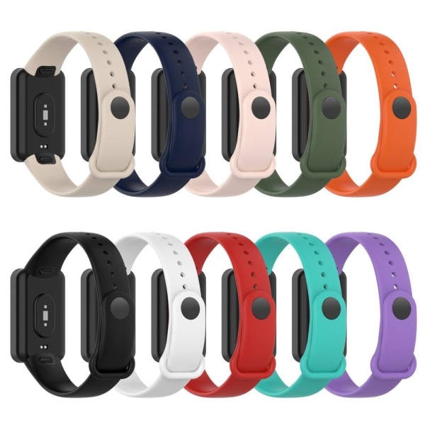 Xiaomi Redmi Smart Band Pro solid color silicone watch strap - B Svart f59a  | Black | Mjukplast | Fyndiq