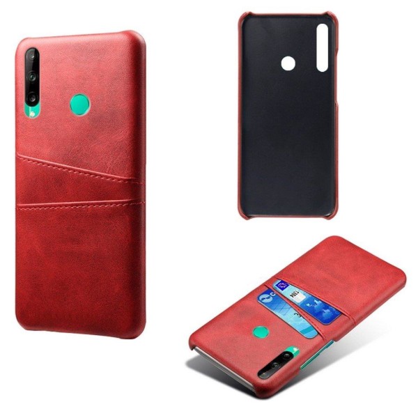 Dual Card Cover - Huawei P40 Lite E - Rød Red