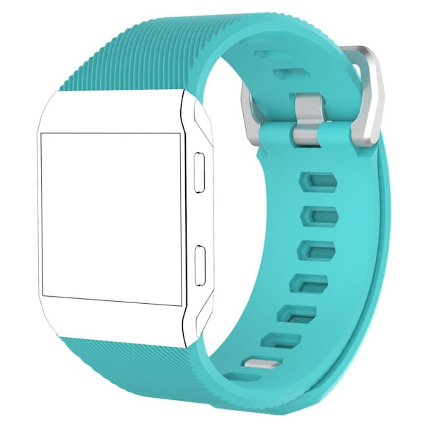 Fitbit Ionic twill silikoni ranneke - Valkoinen - Koko L Green