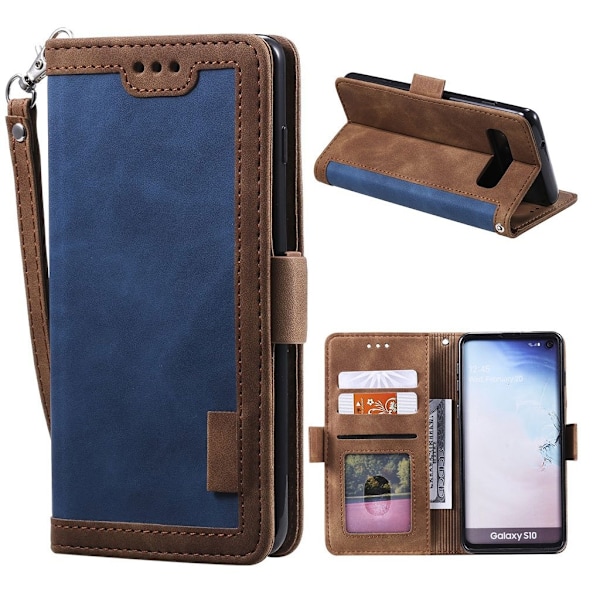 Surburbian Samsung Galaxy S10 flip etui - Blå Blue