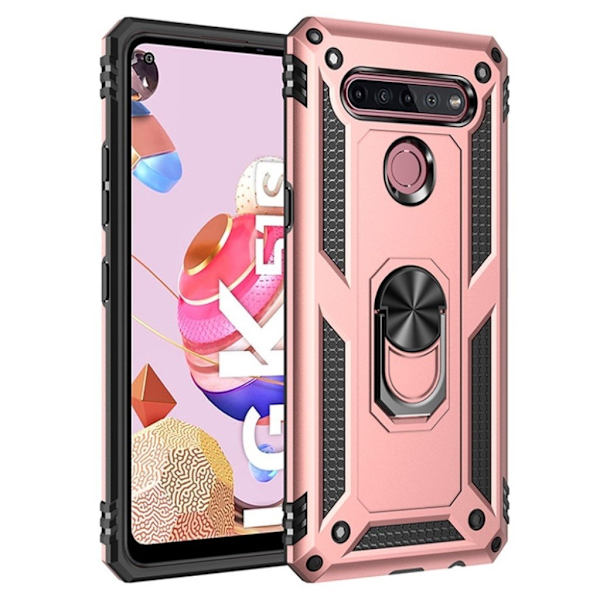 Bofink Combat LG K51S etui - rødguld Pink