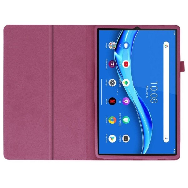 Lenovo Tab M10 HD Gen 2 litchi-tekstur læderetui - Lilla Purple