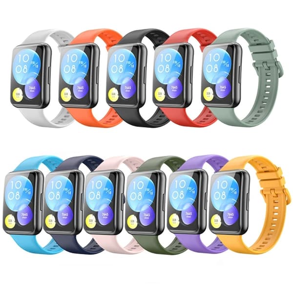 Huawei Watch Fit 2 klockarmband i silikon - Svart Svart