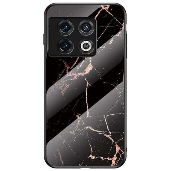Fantasy Marble OnePlus 10 Pro Deksel - Gold Svart Klinkekule Black