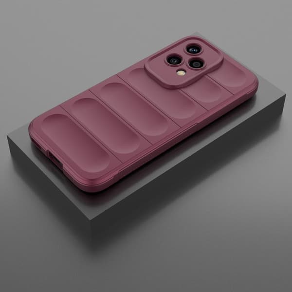 Blødt grebsformet Honor 200 Lite cover - Rødvin Red