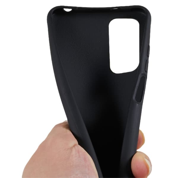 Tyndt TPU-etui med mat finish og justerbar rem til Xiaomi Redmi Note 11S / Note 11 - Sort Black