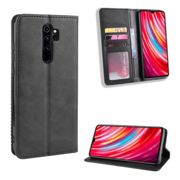 Bofink Vintage Xiaomi Redmi Note 8 Pro leather etui - Sort Black