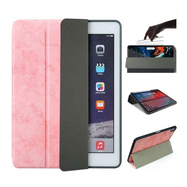 iPad Pro 11 tuumainen  (2018) retro nahkainen  suojakotelo  - Pi Pink