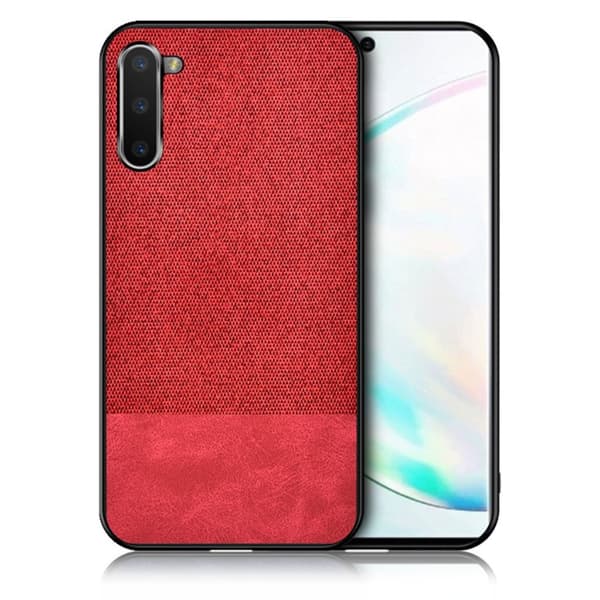 Berlin Samsung Galaxy Note 10 cover - PU skinn + Klut / Red Red
