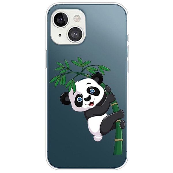 Deco iPhone 14 Plus skal - Panda Och Bambu Svart