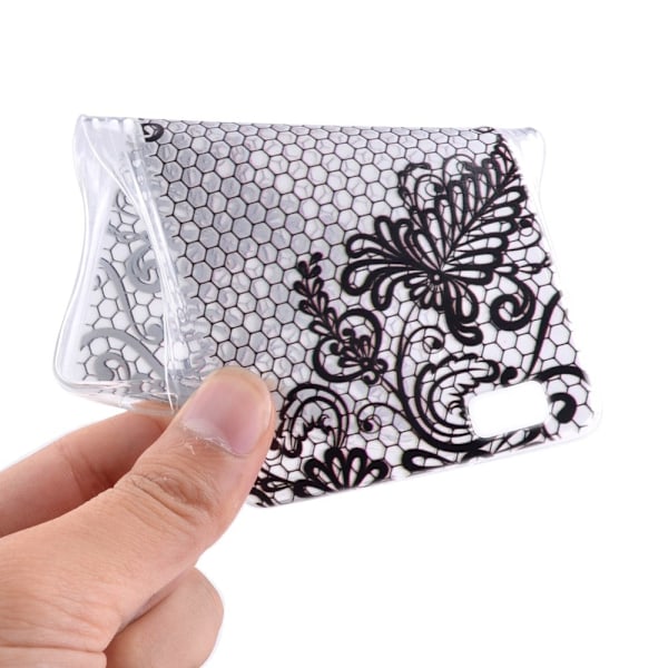 Westergaard Huawei Ascend P8 Lite Cover - Retro Blomster Silver grey
