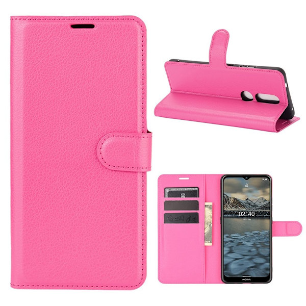 Classic Nokia 2.4 fodral - Rosa Rosa