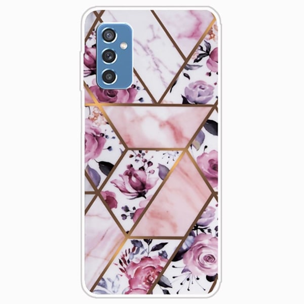 Marble Samsung Galaxy M52 5G Etui - Elegant Roses Tile Multicolor