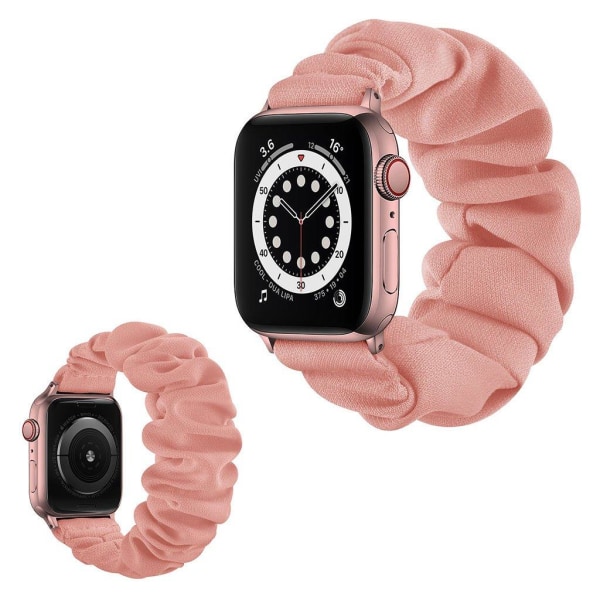 Apple Watch Series 6 / 5 40mm elastisk hårbånd stil urrem - Rose Pink