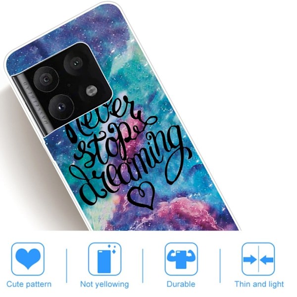 Deco OnePlus 10 Pro Suojakotelo - Never Stop Dreaming Multicolor