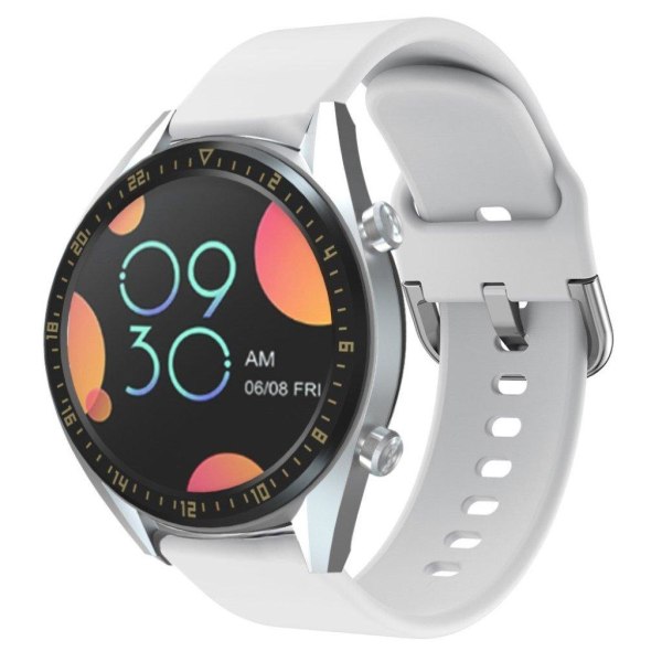 Huawei Watch GT hållbar silikon klockarmband - vit Vit