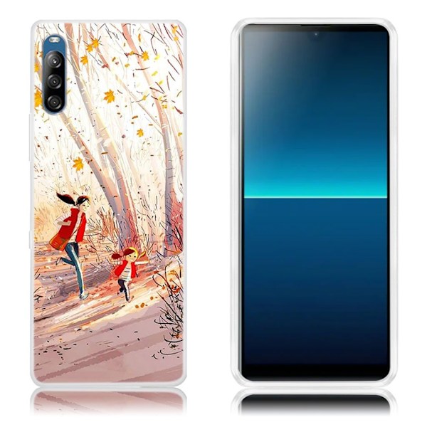 Deco Sony Xperia L4 kuoret - Juoksevat ihmiset Multicolor