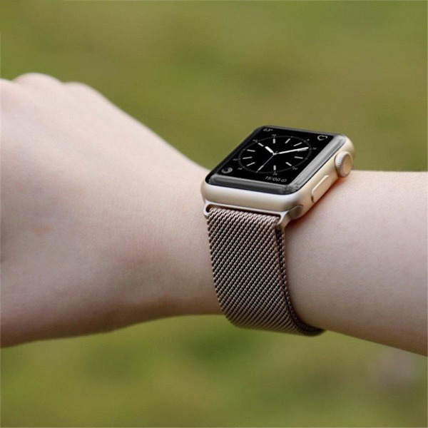 Apple Watch Series 6 / 5 44mm JTL ruostumattomasta teräksestä valmistettu ranneke - Kulta Gold