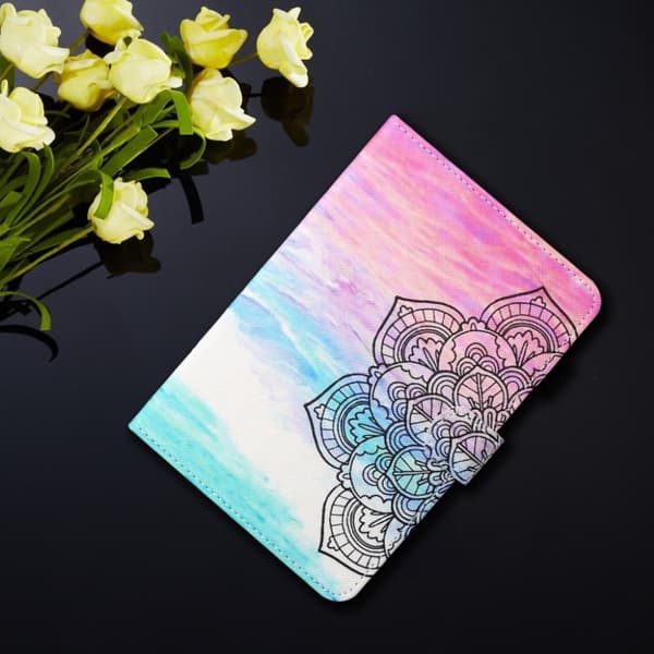 Lenovo Tab M10 Mønstret Lær Etui - Blomst Multicolor