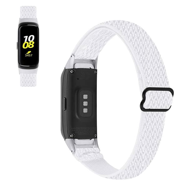 Samsung Galaxy Fit nylon urheilukellon hihna - Valkoinen White