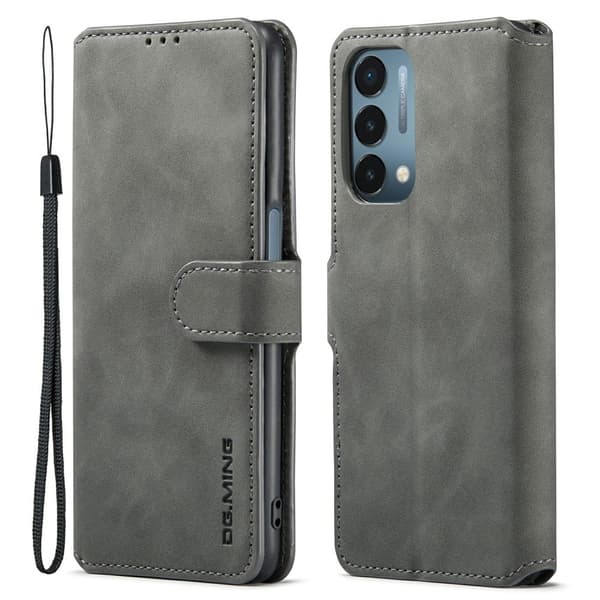DG.Ming OnePlus Nord N200 5G Retro Suojakotelo - Harmaa Silver grey