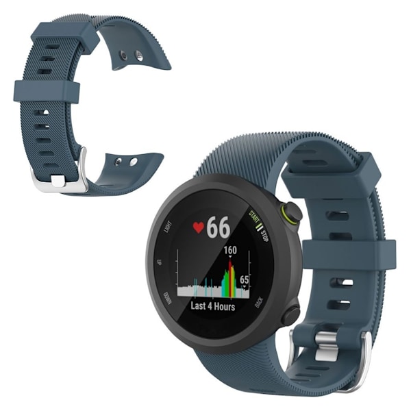 Garmin Forerunner 45 / 45S silikone Urrem - Mørkeblå Blue