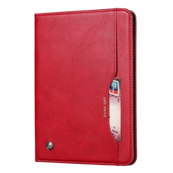 iPad 10.2 (2020) durable leather flip case - Red Red