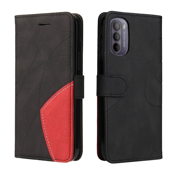 Tekstureret Læder Etui med Strop TilMotorola Moto G41 / G31 - Sort Black