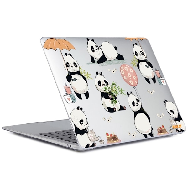 HAT PRINCE MacBook Pro 16 M1 Max (A2485, 2021) / M1 Pro (A2485, 2021) sött omslag i tecknad stil - Panda Vit